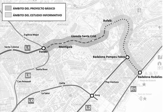 Meta Engineering awarded Badalona Metro Line 1 extension study contract